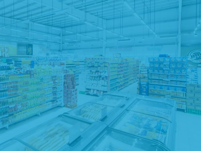 Iluminação para supermercado