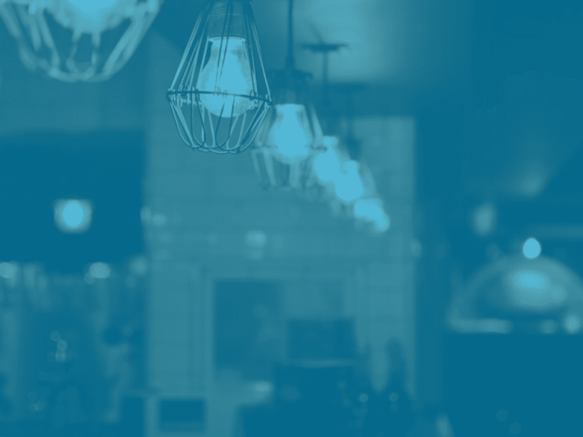 capa iluminação para restaurantes