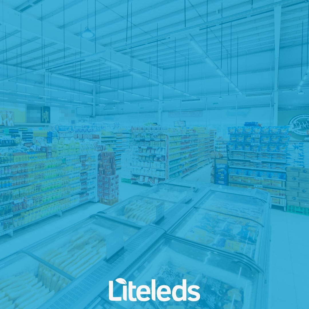 Iluminação para supermercado